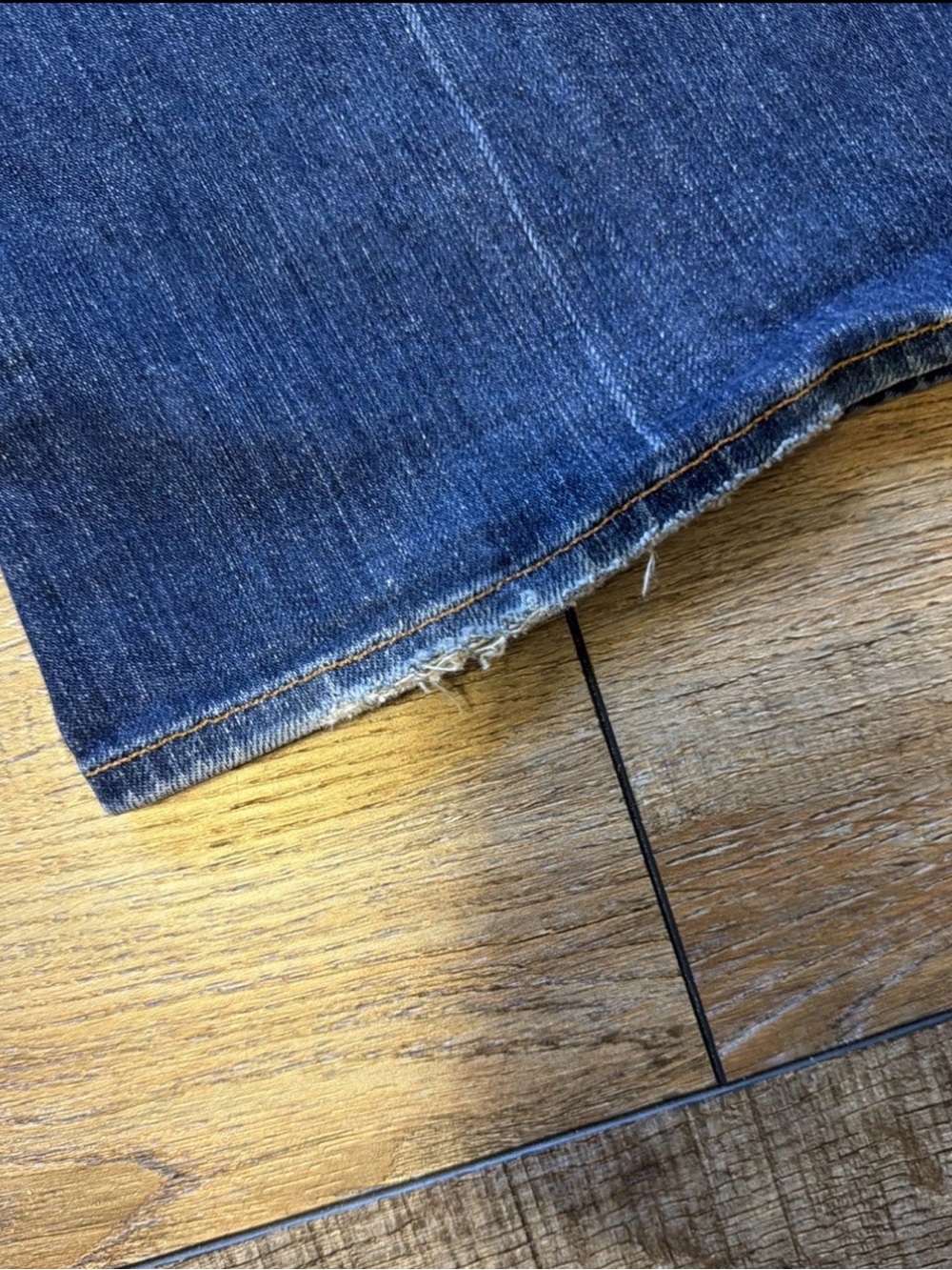 Arden B. Wide Leg Flare Jeans Dark Blue Denim Low Rise Womens Size 4 - Picture 12 of 16